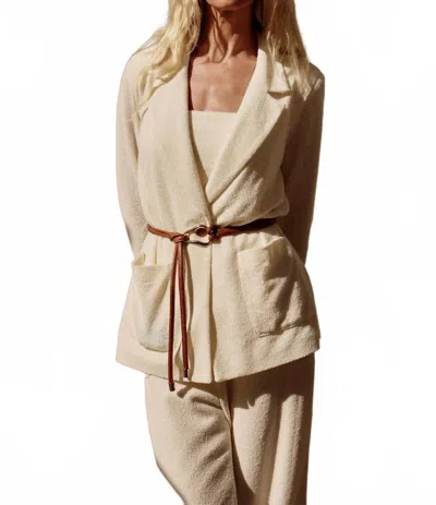 Iris Setlakwe Women's Belted Jacket In Ivory In Neutral