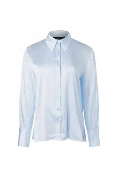 Iris Setlakwe Women's Button Down Classic Stretch Silk Blouse In Light Blue