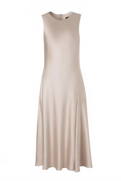 Iris Setlakwe Women's Satin Shirred Dress In Champagne In Neutral