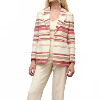 Iris Setlakwe Women's Single Button Jacket In Orange Multi