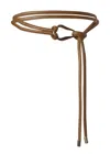 Iris Setlakwe Women's Wrap Cord Belt With Organic Buckle In Brown In Brown