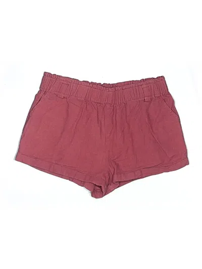 Pre-owned Iris Shorts In Burgundy