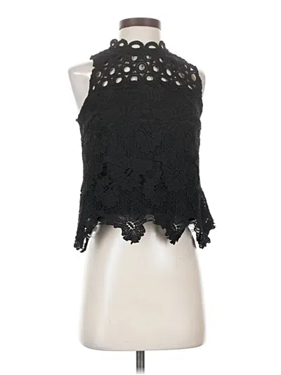 Pre-owned Iris Sleeveless Blouse In Black