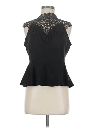 Pre-owned Iris Sleeveless Blouse In Black