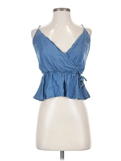 Pre-owned Iris Sleeveless Blouse In Blue