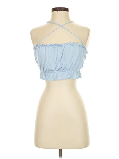 Pre-owned Iris Sleeveless Blouse In Blue
