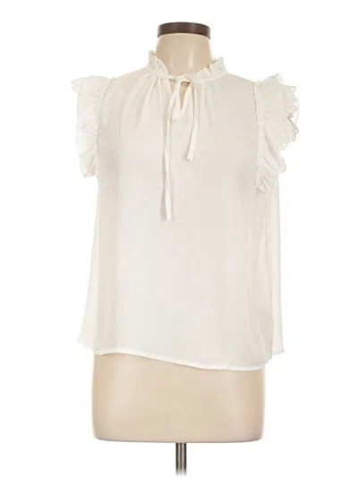 Pre-owned Iris Sleeveless Blouse In Ivory