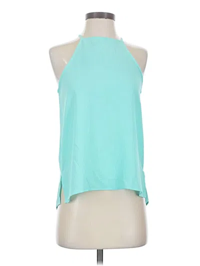 Pre-owned Iris Sleeveless Blouse In Teal