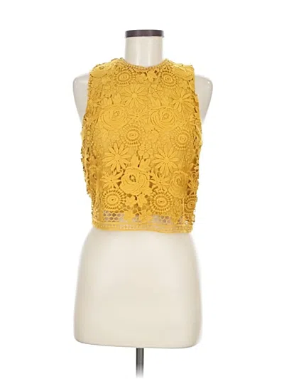 Pre-owned Iris Sleeveless Blouse In Yellow