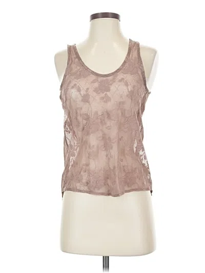 Pre-owned Iris Sleeveless Top Brown Halter Neckline Tops