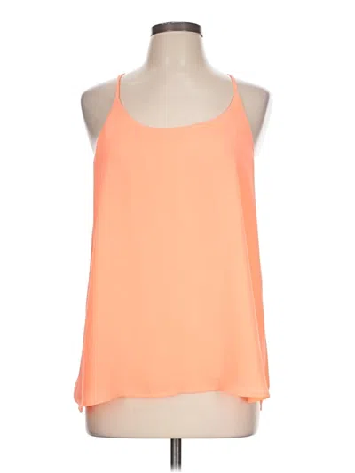 Pre-owned Iris Sleeveless Top Orange Halter Neckline Tops