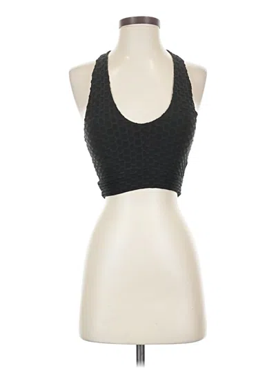 Pre-owned Iris Tank Top Black Halter Neckline Tops