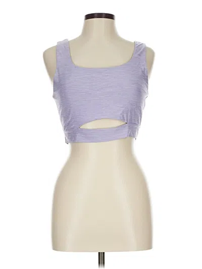 Pre-owned Iris Tank Top Purple Strapless Neckline Tops