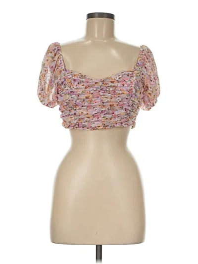 Pre-owned Iris Tube Top Pink Strapless Neckline Tops