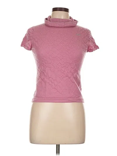 Pre-owned Iris Turtleneck Sweater In Pink