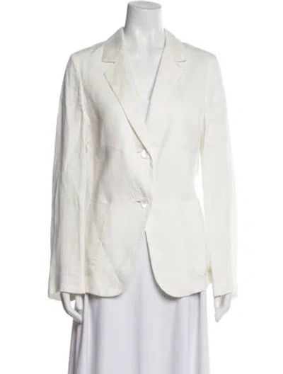 Pre-owned Iris Von Arnim Blazer In White