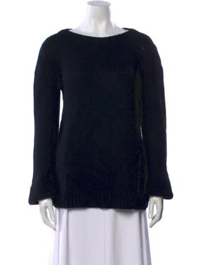 Pre-owned Iris Von Arnim Cashmere Crew Neck Sweater In Black