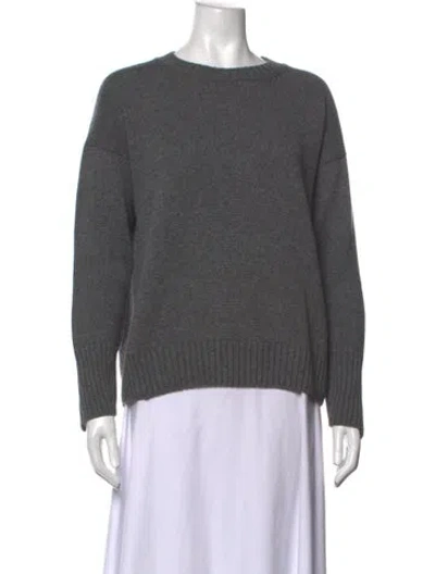 Pre-owned Iris Von Arnim Cashmere Crew Neck Sweater In Grey