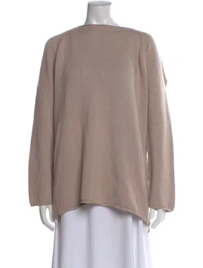 Pre-owned Iris Von Arnim Cashmere Crew Neck Sweater In Neutral