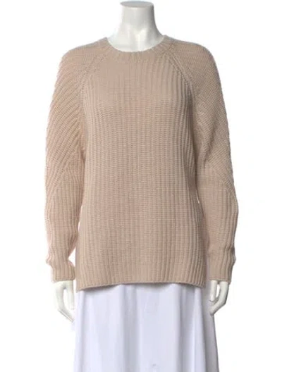 Pre-owned Iris Von Arnim Cashmere Crew Neck Sweater In Neutrals