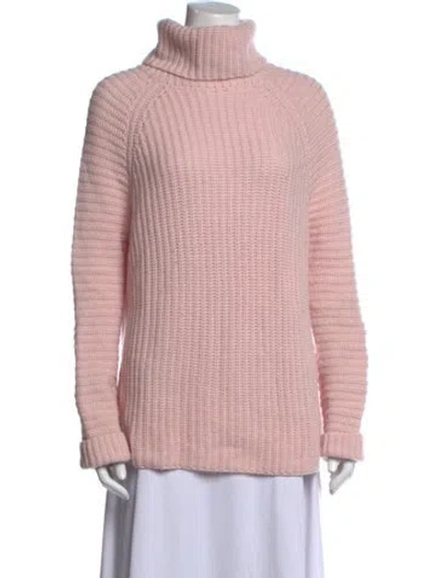 Pre-owned Iris Von Arnim Cashmere Turtleneck Sweater In Pink