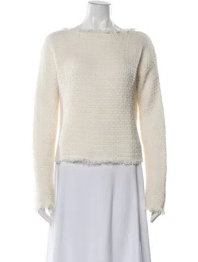 Pre-owned Iris Von Arnim Cashmere Tweed Pattern Sweater In Neutrals