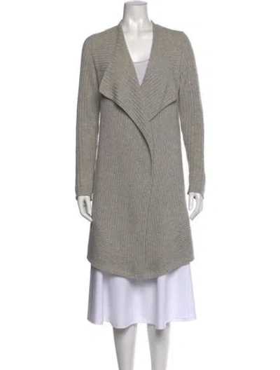 Pre-owned Iris Von Arnim Cashmere V-neck Sweater In Gray