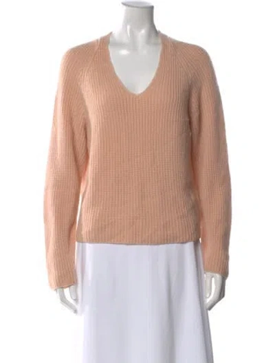 Pre-owned Iris Von Arnim Cashmere V-neck Sweater In Pink