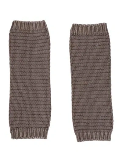 Pre-owned Iris Von Arnim Cashmere Winter Sleeves In Gray