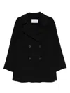 Iris Von Arnim Double-breasted Notched-lapel Coat In Multi