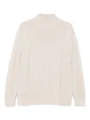 Iris Von Arnim Grid-knit Sweater In Neutral