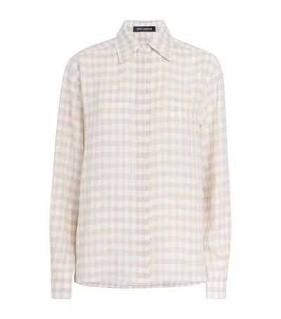 Iris Von Arnim Linen Check Radima Shirt