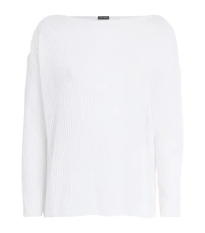 Iris Von Arnim Linen-cotton Lareno Sweater In White