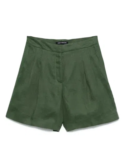 Iris Von Arnim Linen Shorts In Green