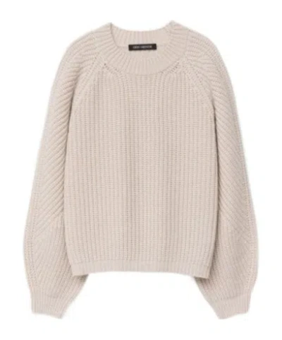 Iris Von Arnim Long-sleeved Sweater In Nude