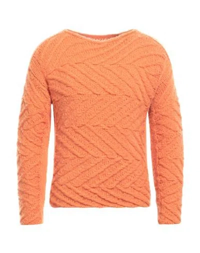 Iris Von Arnim Man Sweater Orange Size M/l Cashmere