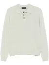 Iris Von Arnim Meliertes Poloshirt In Neutral
