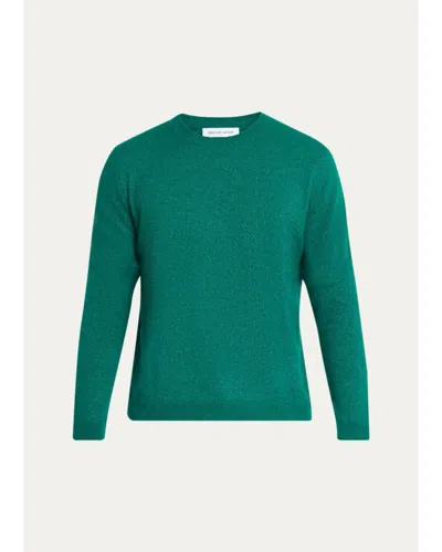Iris Von Arnim Men's Cashmere & Silk Sweater In Green