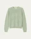 Iris Von Arnim Men's Cashmere Rib Crewneck Sweater In Green