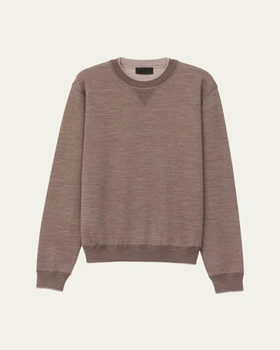 Iris Von Arnim Men's Dawson Wool Crewneck Sweater