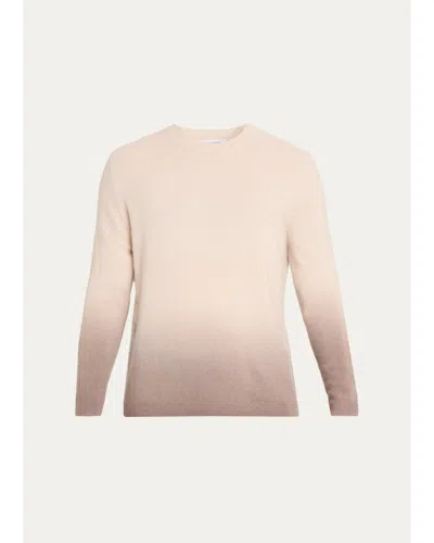 Iris Von Arnim Men's Dip Dye Cashmere & Silk Sweater In Multi