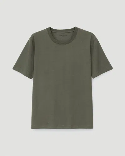 Iris Von Arnim Men's Solid Cotton Crew T-shirt In Brown