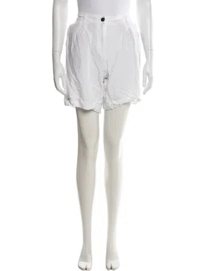 Pre-owned Iris Von Arnim Mini Shorts In White