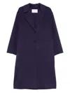 Iris Von Arnim Notched-lapel Buttoned Coat In Blue