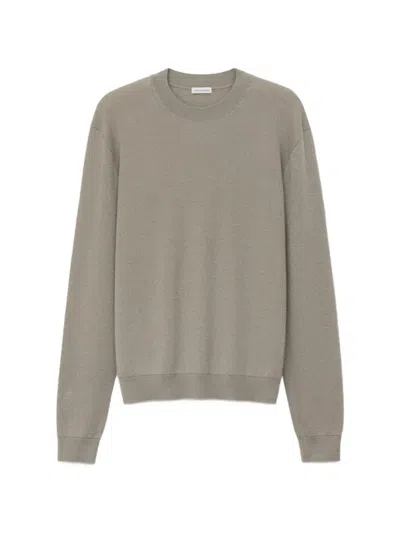 Iris Von Arnim Presano Textured Crewneck Sweater In Gray