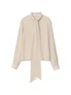 Iris Von Arnim Samara Silk Blouse In Neutral