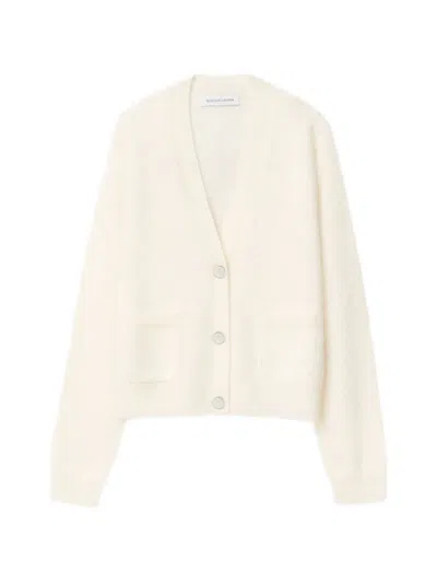 Iris Von Arnim Seraphina Buttoned Cardigan In Neutral