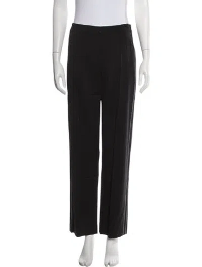 Pre-owned Iris Von Arnim Straight Leg Pants In Black