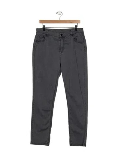 Pre-owned Iris Von Arnim Straight Leg Pants In Gray