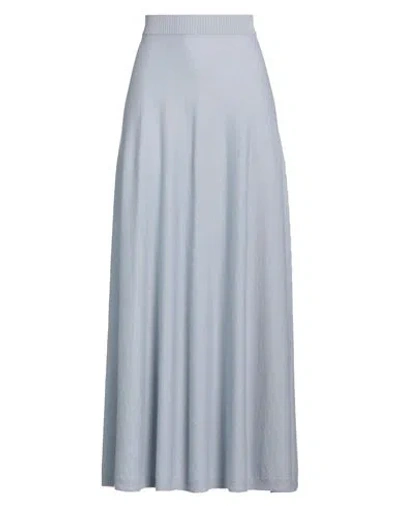 Iris Von Arnim Woman Maxi Skirt Lilac Size L Cotton In Gray